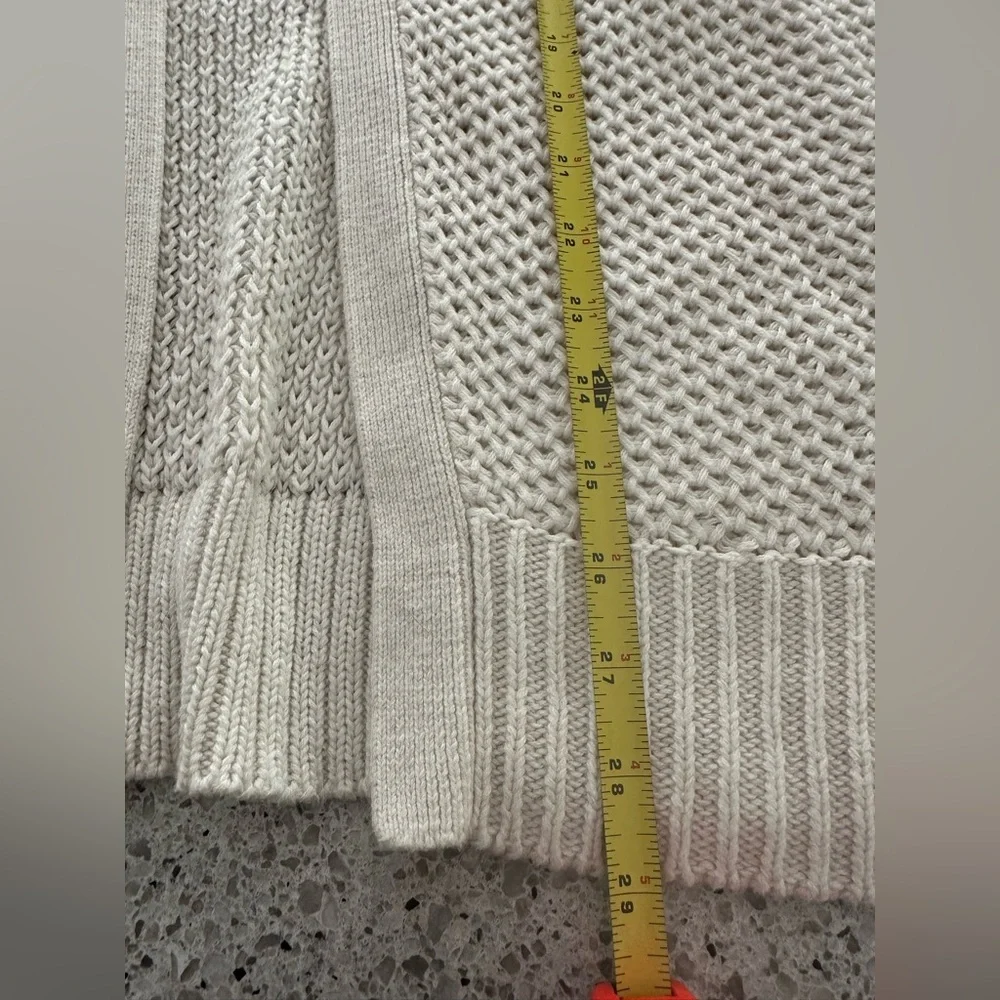 AERIE soft knit oversized open cardigan L/XL Cream Ivory - Picture 5 of 11